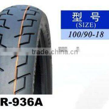 Motorcycle tire and tube 110/90-18