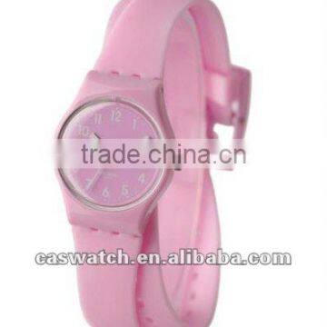 Hot promotional gift business watch silicone wrap band watch plastic watch