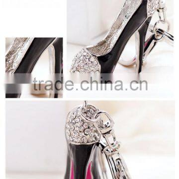 Fashion Jewelry Wholesale High-heeled Shoe Key Chain Metal K0015 photo-2