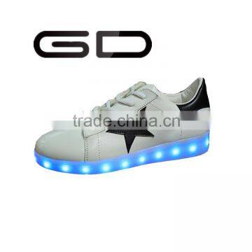 GD fashion designer new models shine footwear LED lights adult unisex shoes