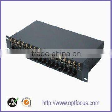 14 slot Media converter Rack