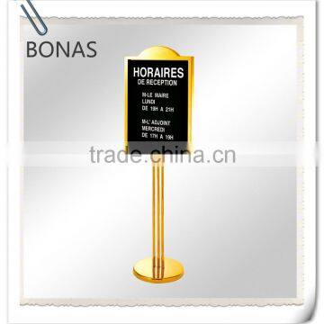 Hotel traffic sign stands signage