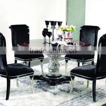 wooden round dining table / dining chair and table / home furniture classic dining room set YL-A9050b