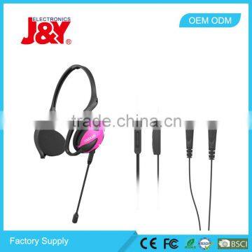 Light Weight Headphone With Micropone Popular Headset Telephone