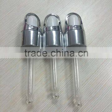 Silver Aluminum Dropper for Essential Oil Bottles