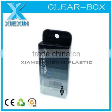 small clear pvc custom lipstick packaging box