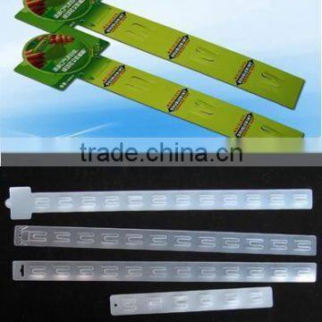 Cream pp 24 Hooks Double Clip Strip,plastic Clip Strip,pp Plastic Clip Strip photo-3