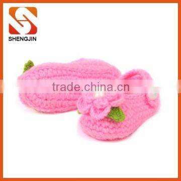 Good Quality Cheap Soft Crochet Baby Shoes Free photo-3