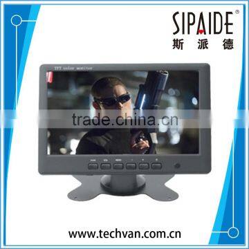 SPD73 7 inch TFT LCD Digital Car Rear View Monitor and Stand Black