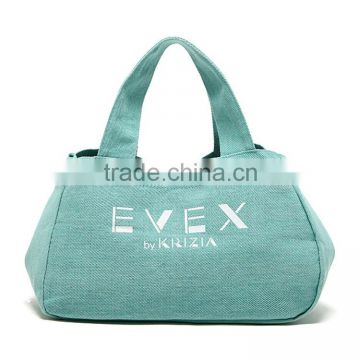 Customized logo canvas duffle bag for cosmetic packing