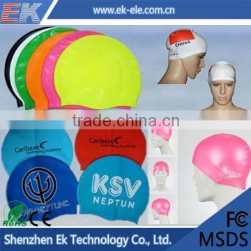 Customized Fashion Silicone Swimming cap for new promotional items 2014