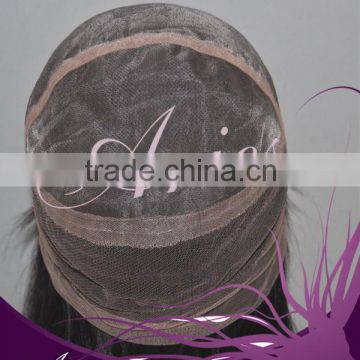 Full Mono with Swiss Lace European Virgin Natural Color Straight Full lace wigs