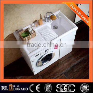 Moisture-resistant wooden Multi-function laundry washing machine cabinet