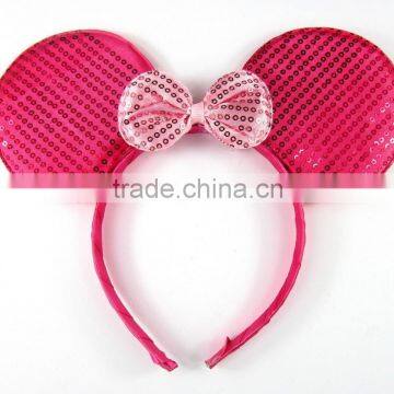 Sequin Mickey mouse headband