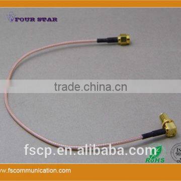 RG316 Cable Assembly With SMA RP-Female Bulkhead Right Angle to SMA RP-Male Connector photo-6