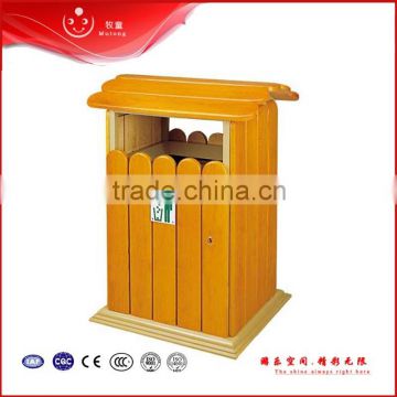 2015 new outdoor park wooden dustbin