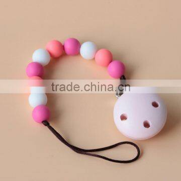 hot selling cute silicone pacifier clip wholesale