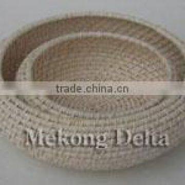 Woven Bamboo and Rattan Fruit Basket