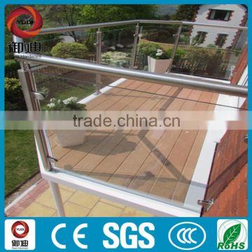 stainless steel balcony railing design glass with high quality