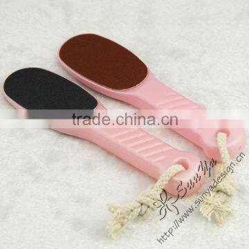 Plastic foot file with long handle