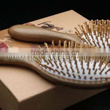 Cushion Natural Wood Air Vent Hair Brush