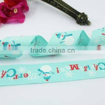 custom logo Christmas celebrate it ribbon for decoration