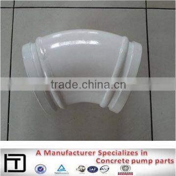 DN125*R275*45D Concrete Pump Twin-wall pipe elbow