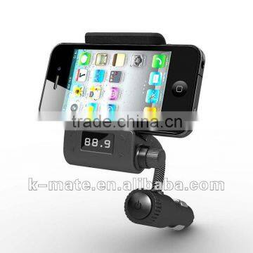 Smart Bluetooth FM transmitter with Holder,Bluetooth Car Kit,Support MP4 FM Transmitter