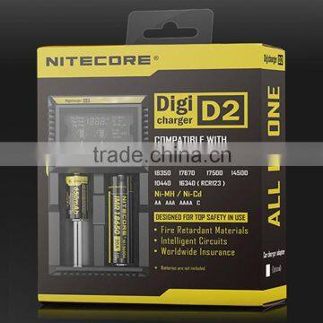 100% Authentic Nitecore digital D2 battery charger 18650 charger Nitecore D2 intelligent I2 I4/D4/D2 D2 charger                        
                                                Quality Choice