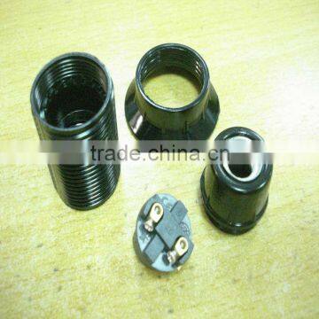 03) CE CQC E14 Bakelite lamp socket with ring ( XD-3014)