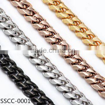 Wholesale 10mm gold neck chain designs gold jewellery 316l stainless steel cuban curb chain                        
                                                Quality Choice
                                                    Most Popular