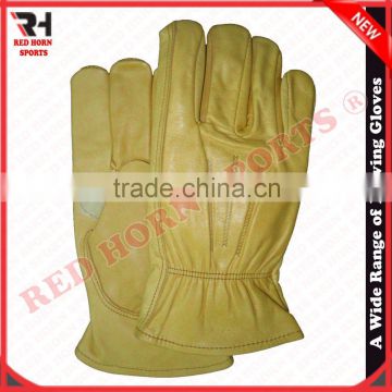 Red Horn Leather Driving Gloves, Winter Gloves, Work Gloves Custom designs and logos are accepted