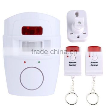 New Motion Sensor PIR Gate Wireless Home Alarm with 2 Remote Controls SV002758