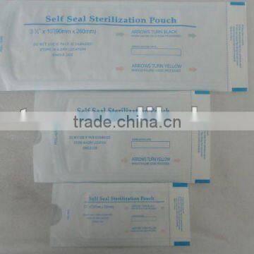 Medical self seal sterilization pouch