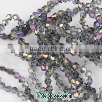 Wholesale New Arrival 4mm Plating Glass Crystal Beads For DIY Making Jewelry PB-CB050