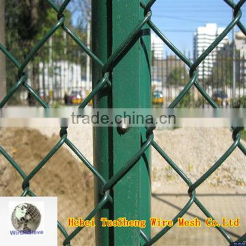 ANPING HOT SALE PVC coated chain link wire mesh fence (factory)