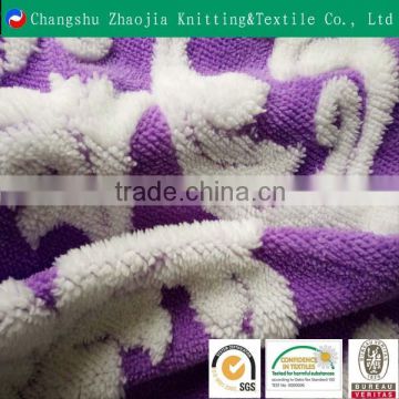 Wholesale purple jacquard weft knitted cation fabrics