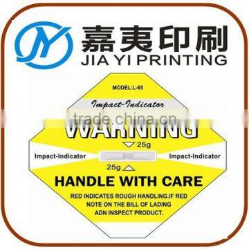 Impact Shockwatch Label Impact Indicator New Shipping Label Monitoring Shock Label