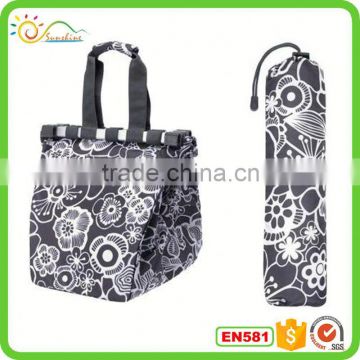 Recycled reusable 600d polyester promotional shopping bag