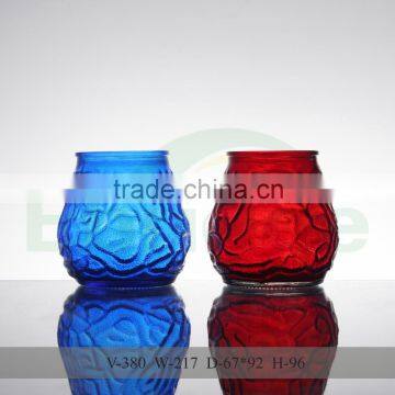 flame plating glass pineapple shaped candle holder