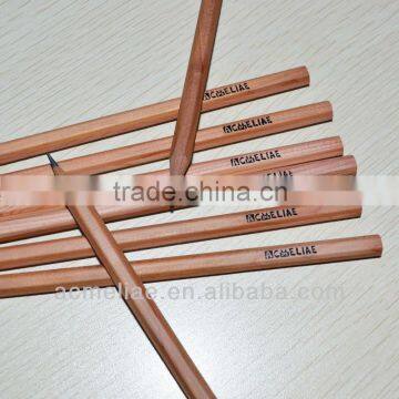 7" standard size hexagonal / triangular shape sharpened cedar wood natural wood pencil