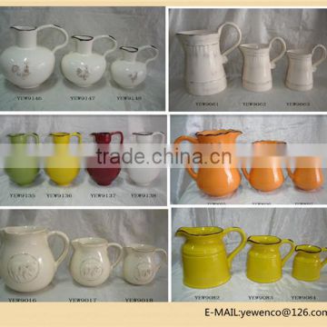 ceramic water pot with animal design