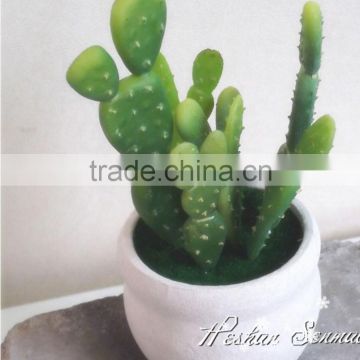 China supplier wholesale high simulation artificial cactus/succulent plant for table decoration