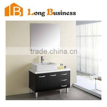 Modern Metal legs water-resistant bathroom cabinet with bamboo fiber board                        
                                                Quality Choice