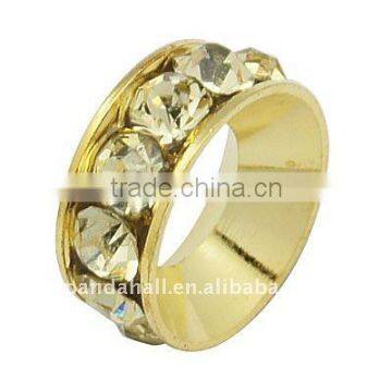 Iron Rhinestone Wheel Beads 10mm(RB-H062-18)