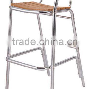 Aluminium wood barstools