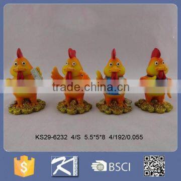 Top level resin rooster statues home decoration