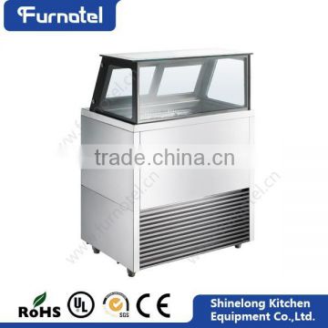 Refrigeration Equipment For Restautant With Led Light Italian ICE Cream Display Freezer