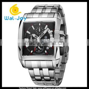 WJ-5533 Stainless Steel Lumious Quartz 3ATM Waterproof Complete Calendar Megir Watch photo-4