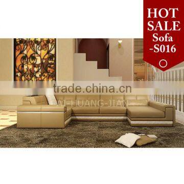 hot sale cheap heated low price leather modern sofa set in poland